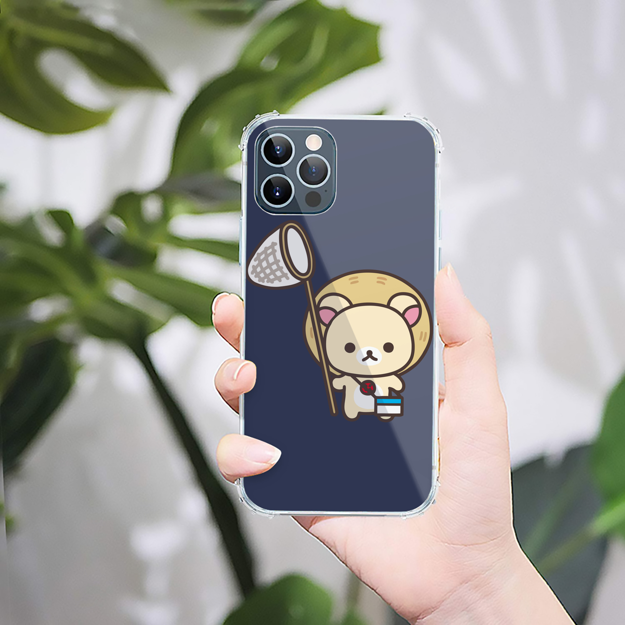 （画像用） リラックマ リラックマ キイロイトリ Rilakkuma Korilakkuma Kiiroitori 【iPhone 12シリーズ対応】透明スマホケース（クリアソフトケース）